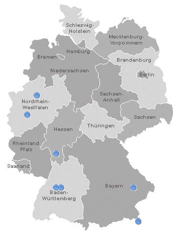 Landkarte von Deutschland